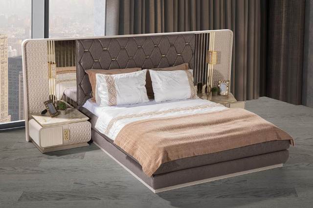 Кремовая спальня Альмира в стиле модерн Кремовая спальня Альмира в стиле модерн