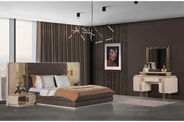 Кремовая спальня Альмира в стиле модерн Кремовая спальня Альмира в стиле модерн