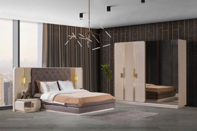 Кремовая спальня Альмира в стиле модерн Кремовая спальня Альмира в стиле модерн