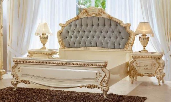 Белая мебель с золотом Изумруд