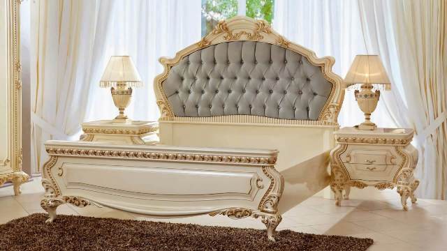 Белая мебель с золотом Изумруд Белая мебель с золотом Изумруд