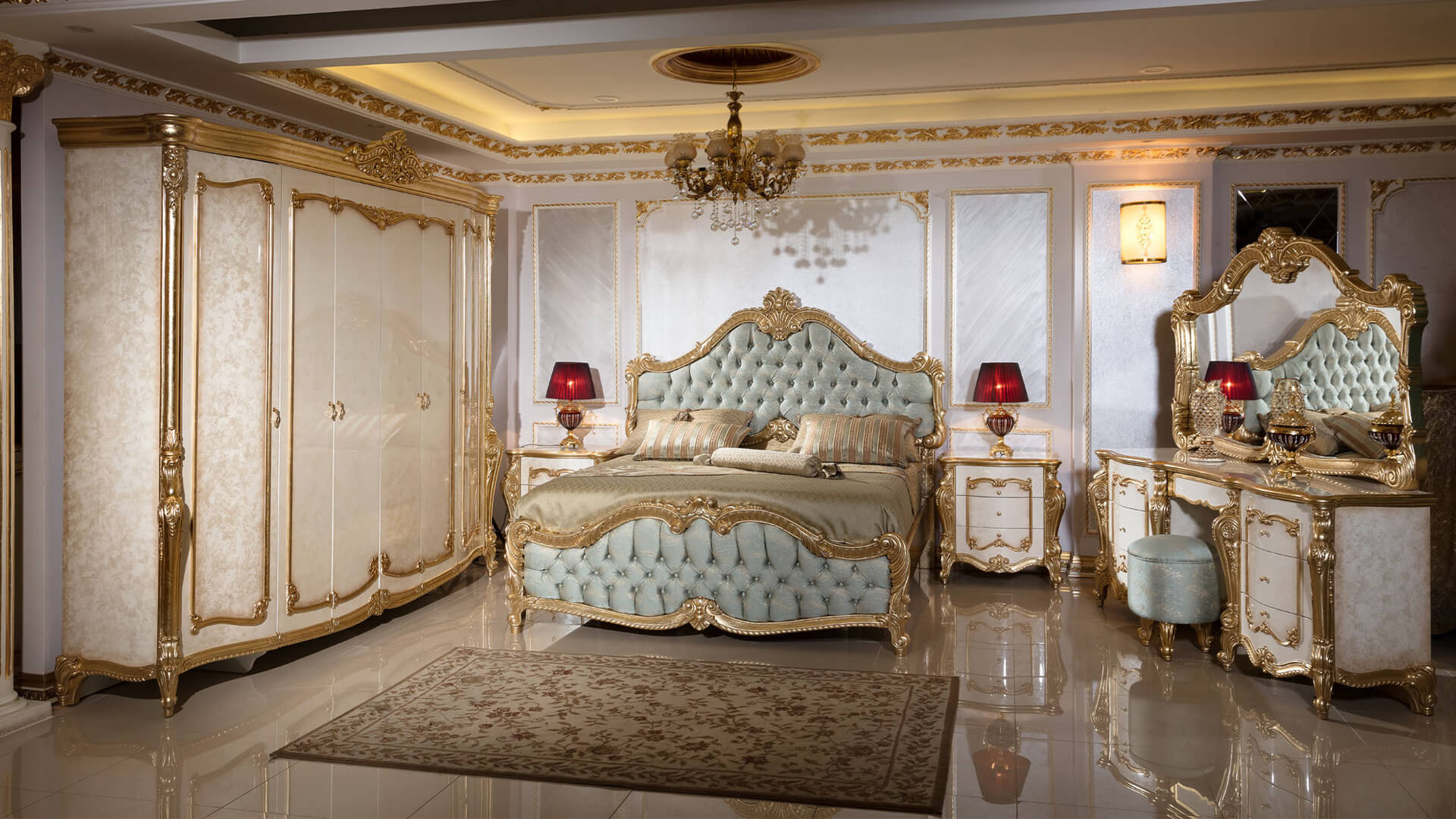 Белая мебель для спальни Инчи, Турция Белая мебель для спальни Инчи, Турция