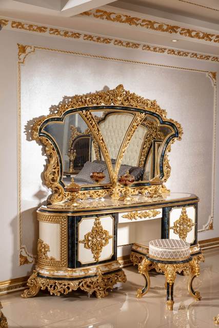 Белая мебель для спальни Султан, барокко Белая мебель для спальни Султан, барокко