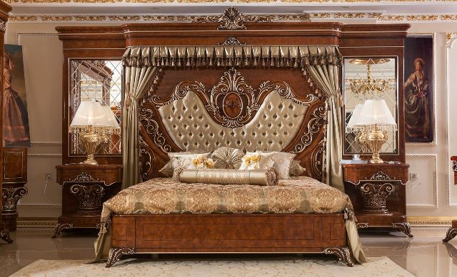 Ореховая спальня Якут в стиле барокко Ореховая спальня Якут в стиле барокко