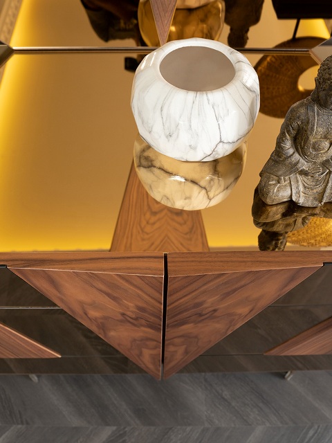 Коричневая спальня с золотом Вера, АРТ-Деко Коричневая спальня с золотом Вера, АРТ-Деко