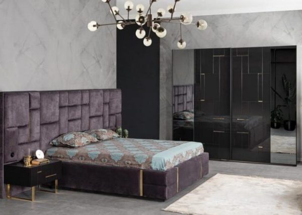 Черная мебель для спальни Ибица