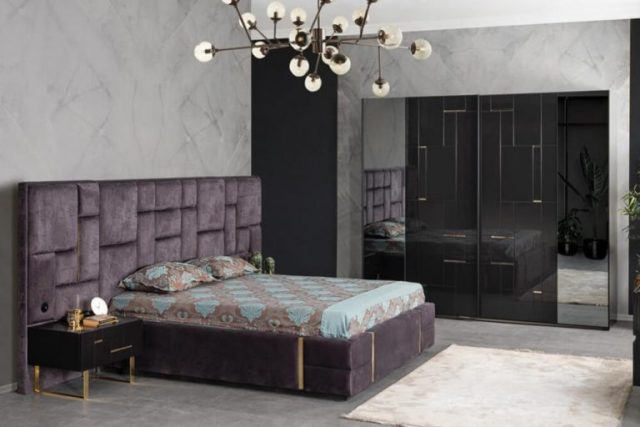 Черная мебель для спальни Ибица Черная мебель для спальни Ибица