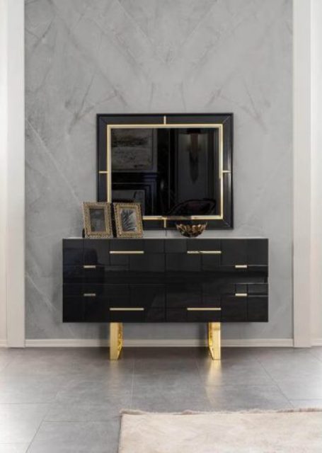 Черная мебель для спальни Ибица Черная мебель для спальни Ибица