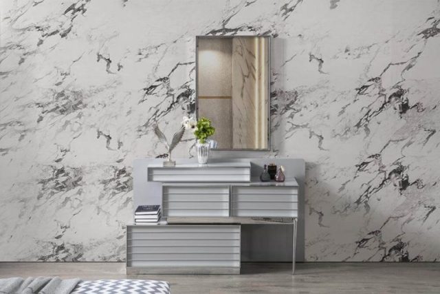 Серая мебель для спальни Лион, Турция