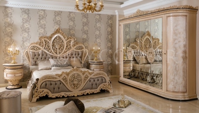 Светлая спальня София, барокко