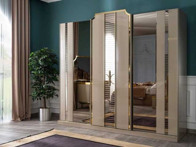 Бежевая спальня Маджестик, АРТ-Деко Бежевая спальня Маджестик, АРТ-Деко