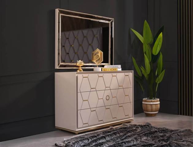 Кремовая спальня Прага в стиле АРТ-Деко, ISIL Кремовая спальня Прага в стиле АРТ-Деко, ISIL