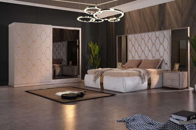 Кремовая спальня Прага в стиле АРТ-Деко, ISIL