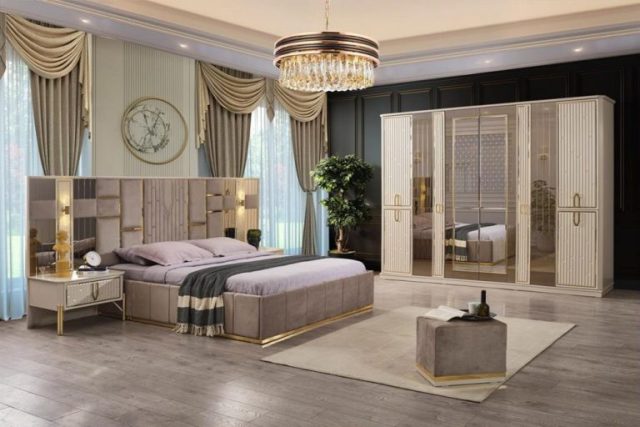 Бежевая спальня с золотом Седеф Бежевая спальня с золотом Седеф