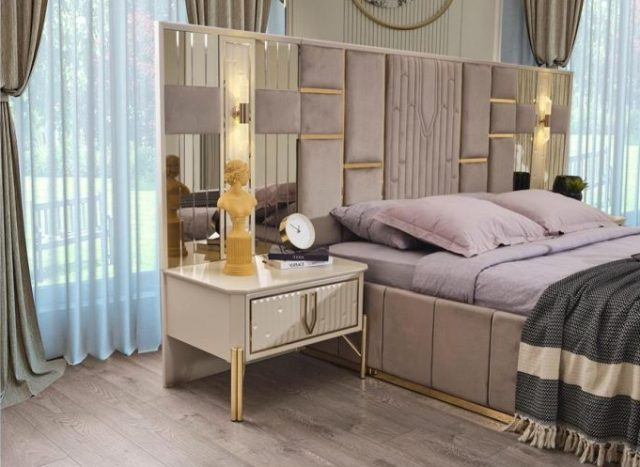 Бежевая спальня с золотом Седеф Бежевая спальня с золотом Седеф