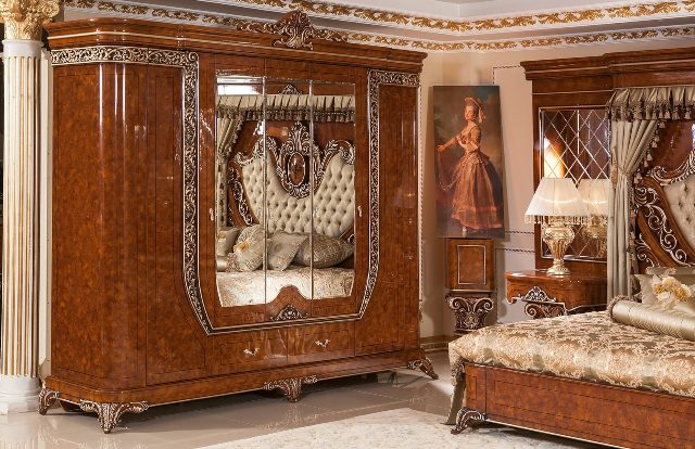 Ореховая спальня Якут в стиле барокко Ореховая спальня Якут в стиле барокко