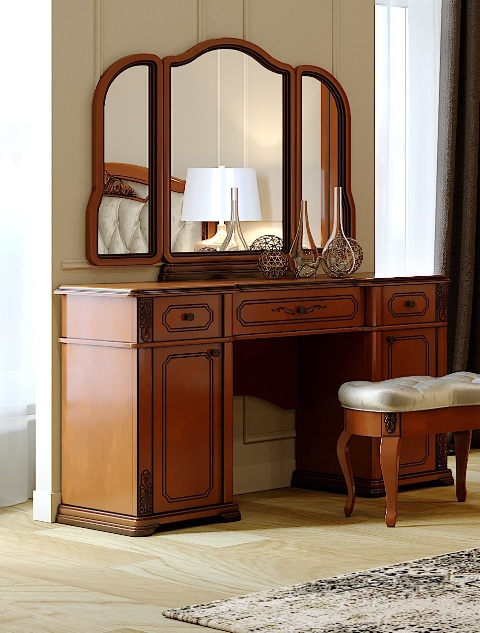 Коричневая деревянная спальня Версаль Коричневая деревянная спальня Версаль