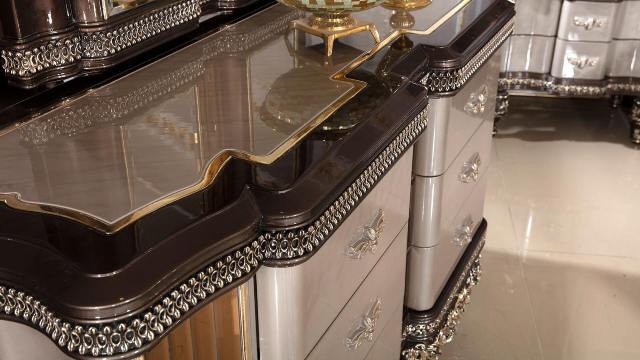 Ореховая спальня Ванесса в стиле АРТ-Деко Ореховая спальня Ванесса в стиле АРТ-Деко