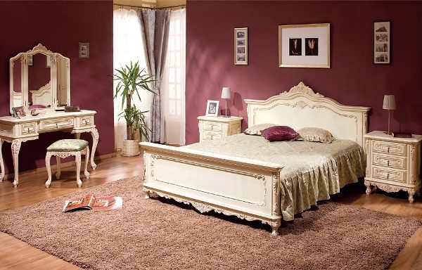 Белая румынская спальня Клеопатра