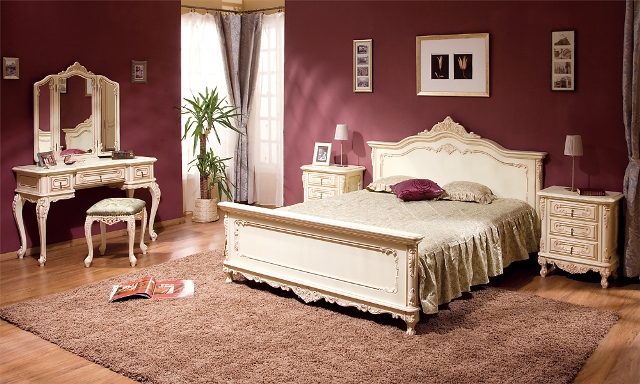 Белая румынская спальня Клеопатра Белая румынская спальня Клеопатра