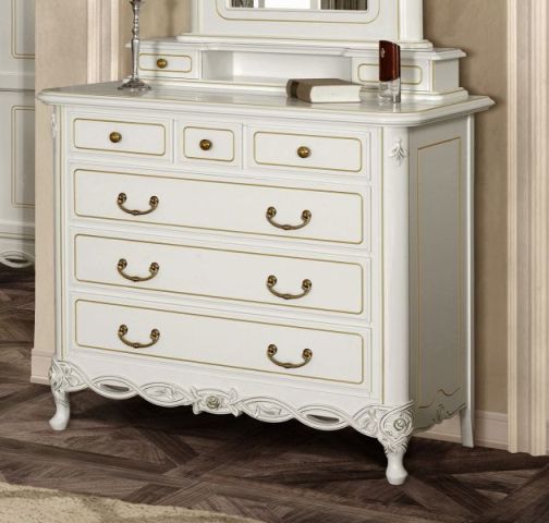 Белая румынская мебель для спальни Флора, Симекс