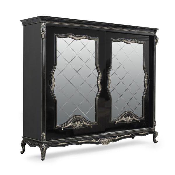 Черный шкаф-купе Мона Лиза