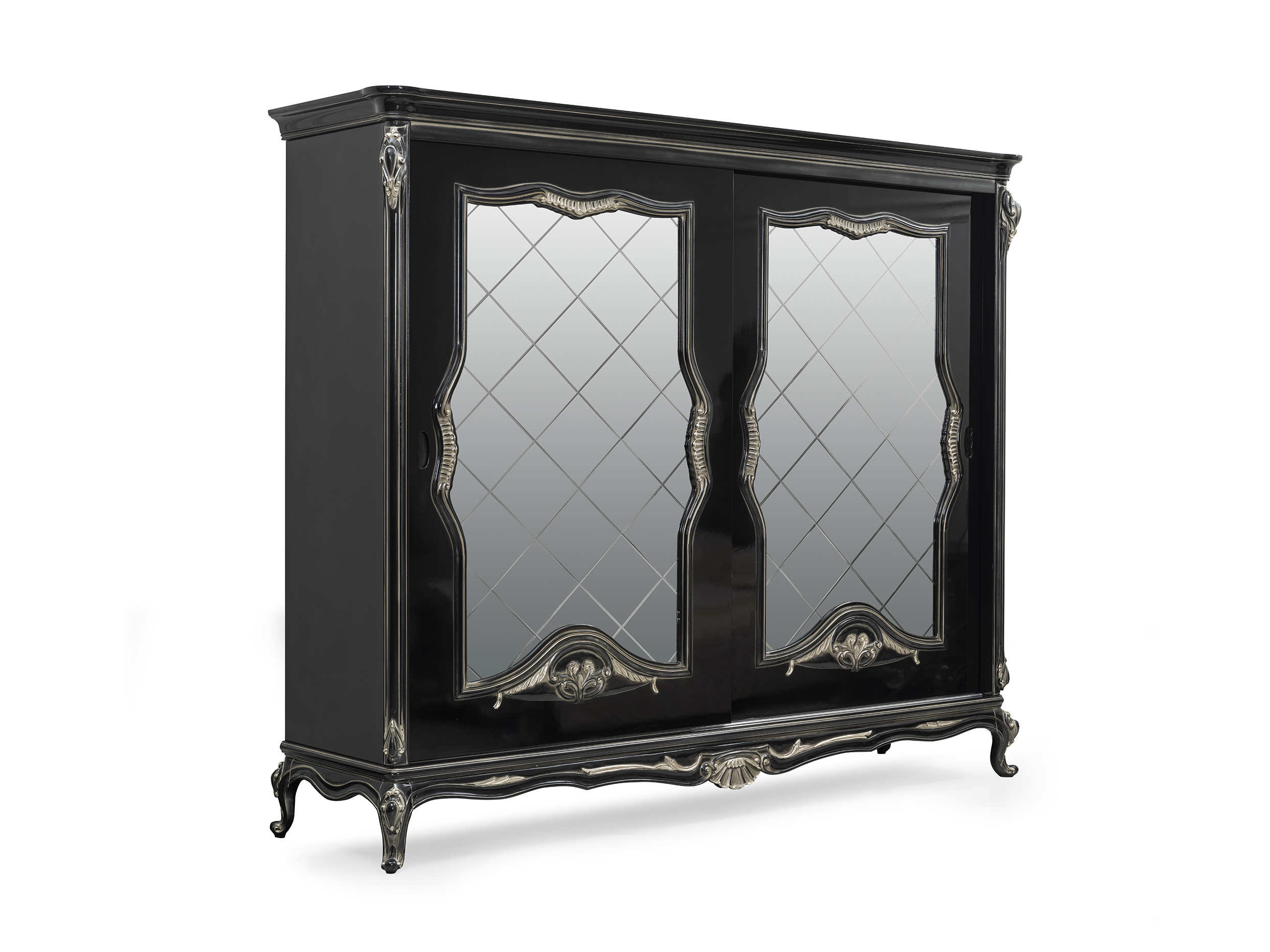 Черный шкаф-купе Мона Лиза