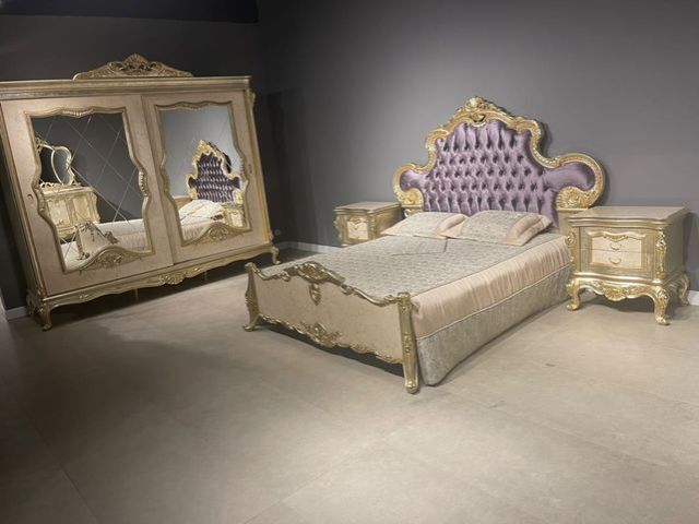 Мона Лиза черная спальня в стиле барокко Мона Лиза черная спальня в стиле барокко