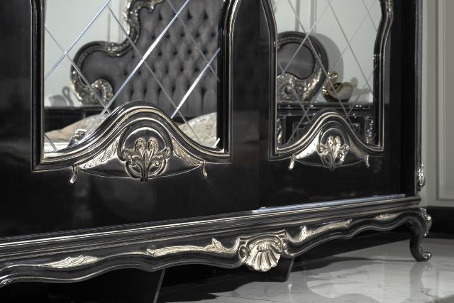 Мона Лиза черная спальня в стиле барокко Мона Лиза черная спальня в стиле барокко