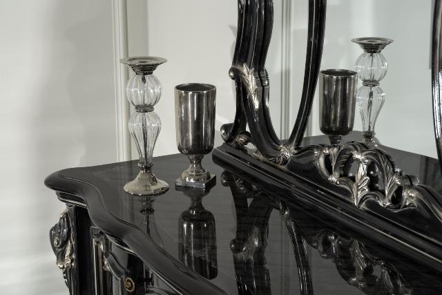 Мона Лиза черная спальня в стиле барокко Мона Лиза черная спальня в стиле барокко