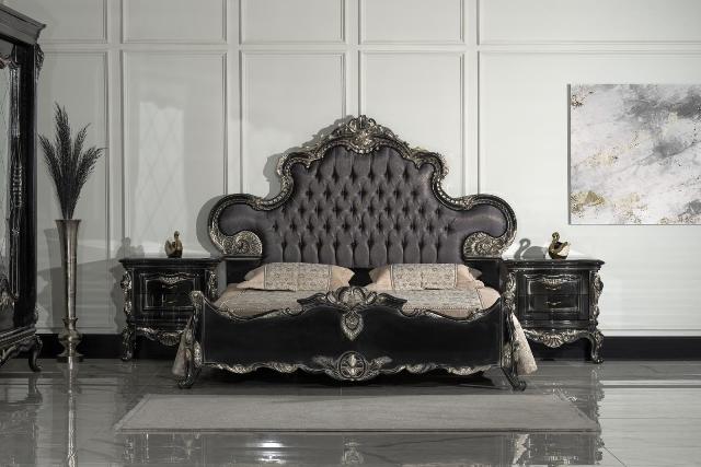 Мона Лиза черная спальня в стиле барокко