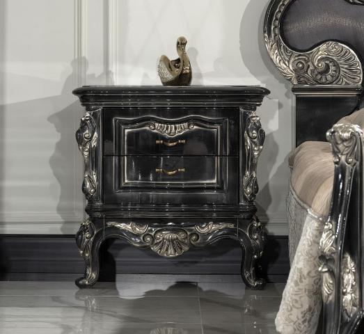 Мона Лиза черная спальня в стиле барокко