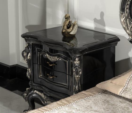 Мона Лиза черная спальня в стиле барокко Мона Лиза черная спальня в стиле барокко