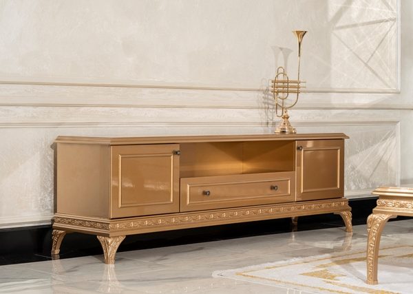 Пера золотая тумба под телевизор