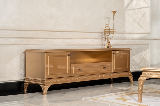 Пера золотая тумба под телевизор Пера золотая тумба под телевизор