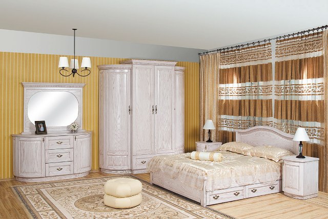 Классическая деревянная спальня Венера Классическая деревянная спальня Венера