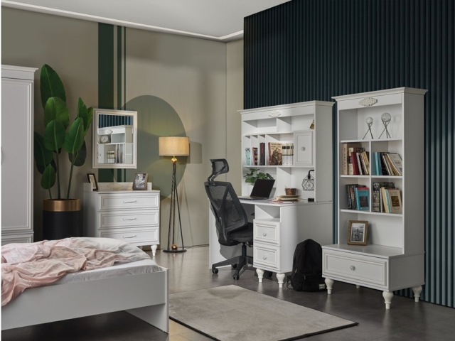 Александрия белая мебель в детскую