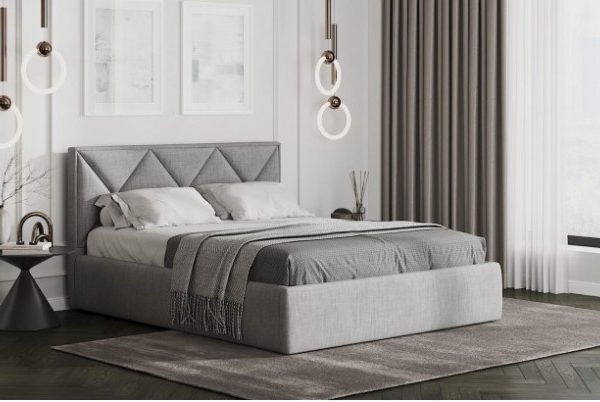 Серая кровать Моцар