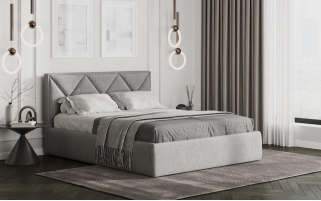 Серая кровать Моцар Серая кровать Моцар