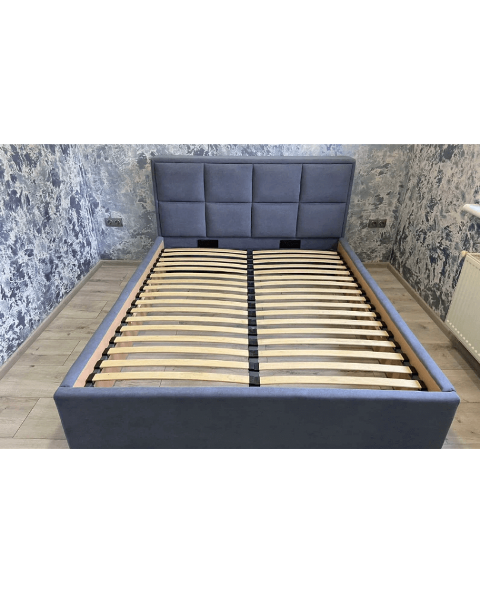 Зеленая двухспальная кровать Оград