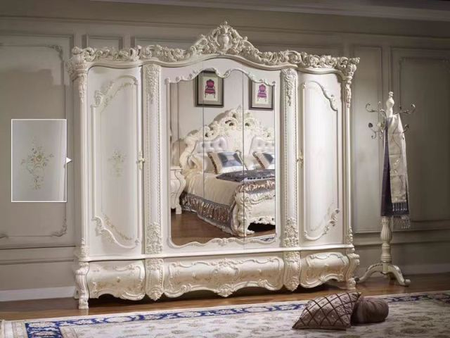 Кремовая спальня Элиза в стиле барокко