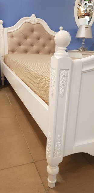 Белая классическая кроватка Аладин Белая классическая кроватка Аладин