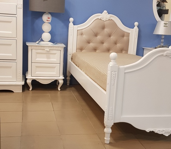 Белая классическая кроватка Аладин Белая классическая кроватка Аладин