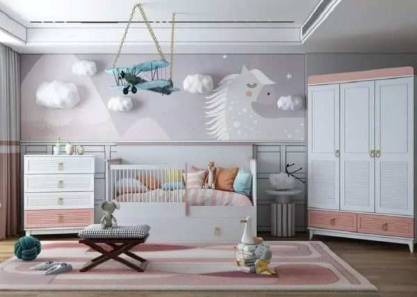 Лайт детская белая мебель