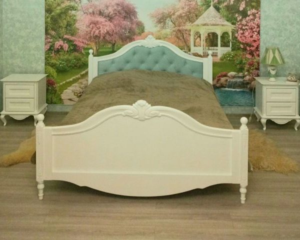 Белая кровать Алладин 1600