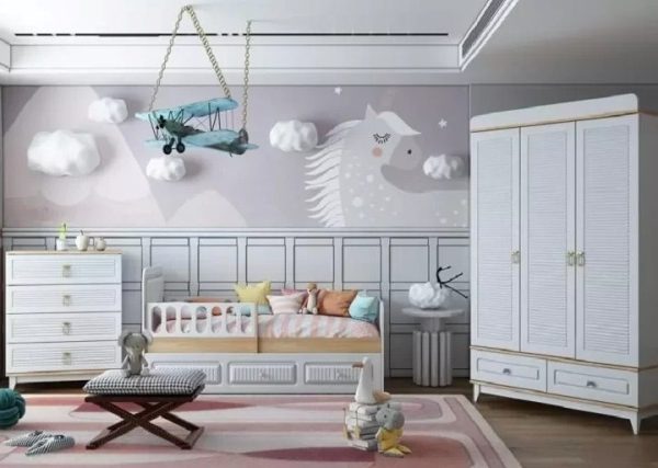 Белая мебель в детскую Элис