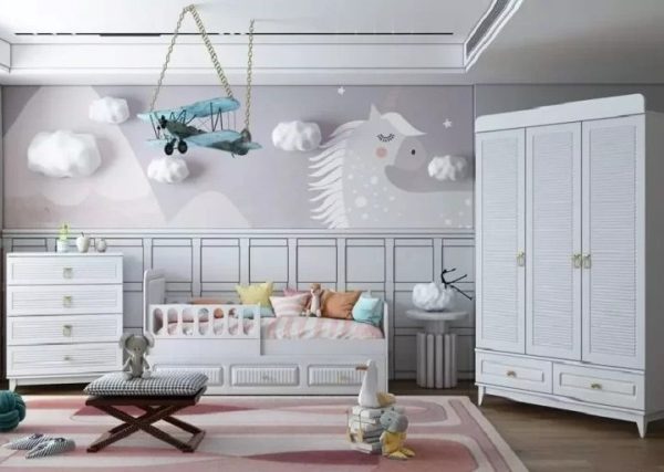 Белая мебель в детскую Элис