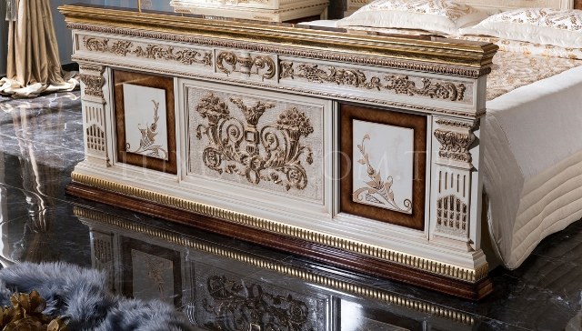 Император - белая резная спальня Император - белая резная спальня