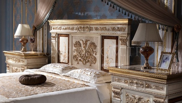 Император - белая резная спальня Император - белая резная спальня