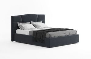 Современная мягкая двухспальная кровать Фариж